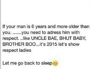 Nthabil0's tweet photo. Its 2015. #respectLadies tu lmao http://t.co/uoVhuQ1s7O