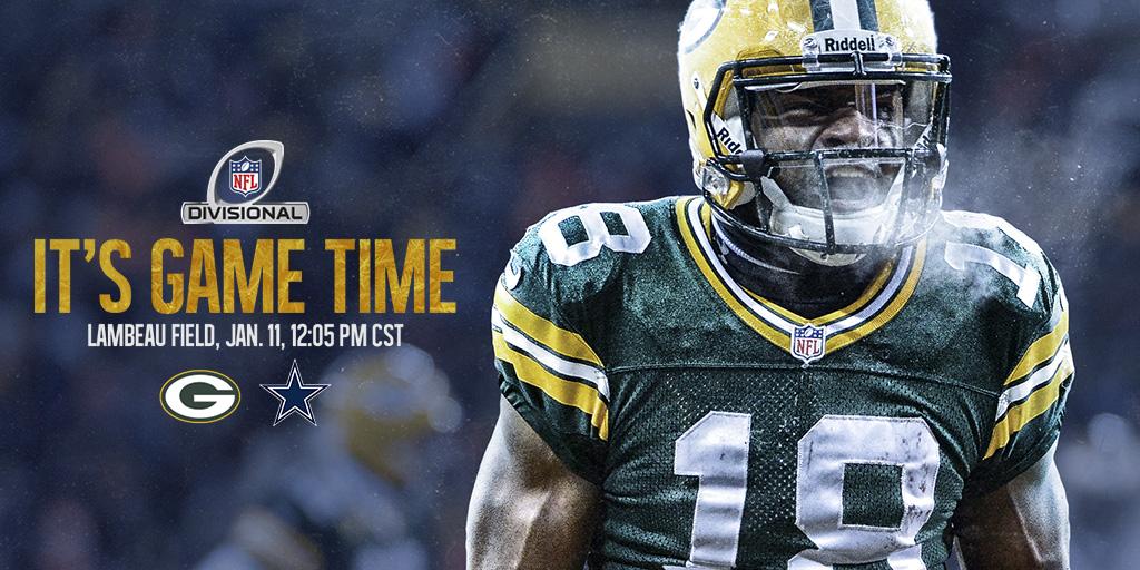 packers's tweet photo. Kickoff is next. #DALvsGB http://t.co/ogUc7oyZYS