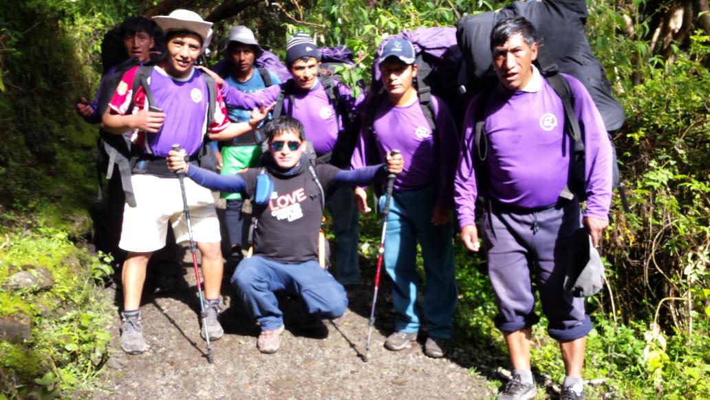 Gadv_danielmay's tweet photo. Our super porters on the inca trail,very happy to be with them # incawarriors @NandoGadv @G_FerFigueroa http://t.co/lE7V9iADPA