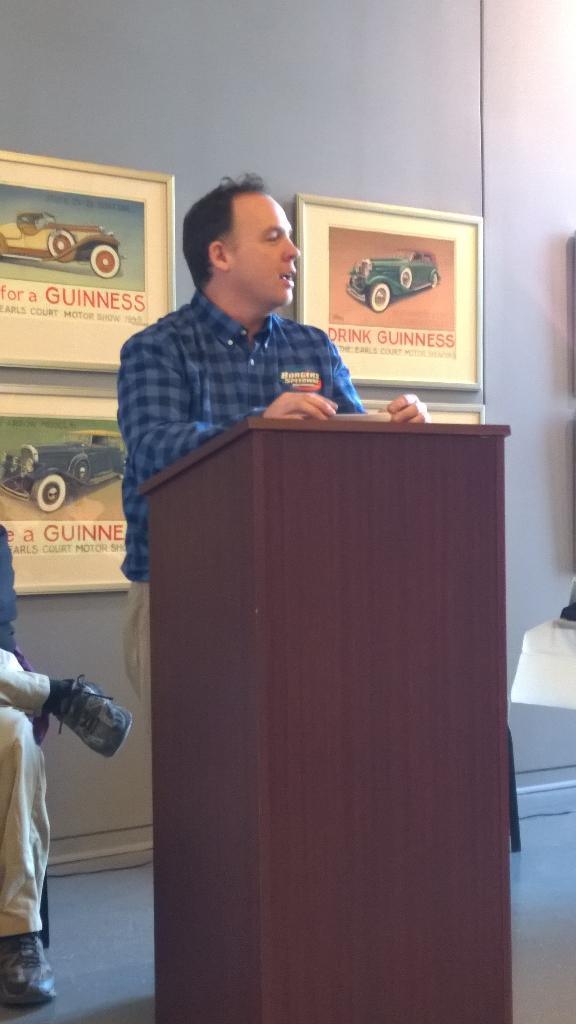 BorgersSpeedway's tweet photo. Track Operator Brendan O'Connor starts off the banquet. http://t.co/5J2sTOHZvl