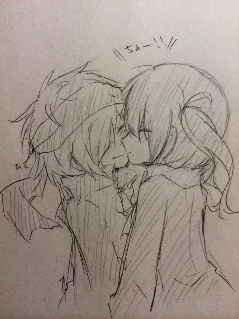 うちの子を２人指名してもらってキスさせてみる Twitter Search