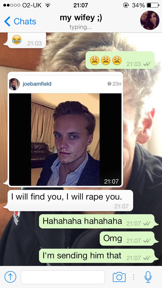 @JBamfield so.. <a href="/AbbieJames44/">Abbie</a> sent me this.. If I were you I'd be having words!