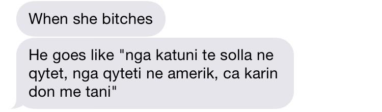 Albanian husbands to their wives