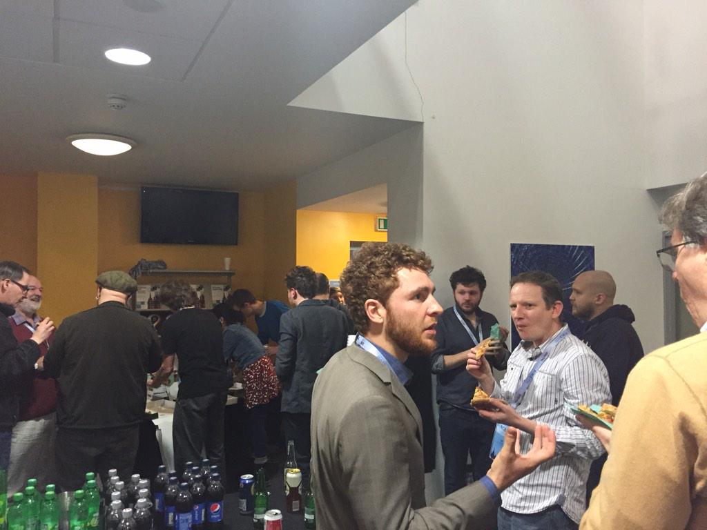 pgroth's tweet image. Pizza and hacking at #Force2015