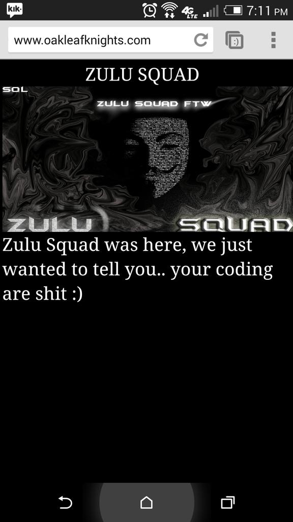 KatieTrimble's tweet photo. Damn. Our schools web page got hacked 😂 #oakleafhigh http://t.co/AICjsyeDiP