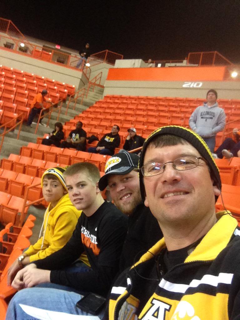 sackettelectric's tweet photo. Down in Stillwater getting ready to watch IOWA vs OKST. Wrestling. http://t.co/CTuiFK8UtL