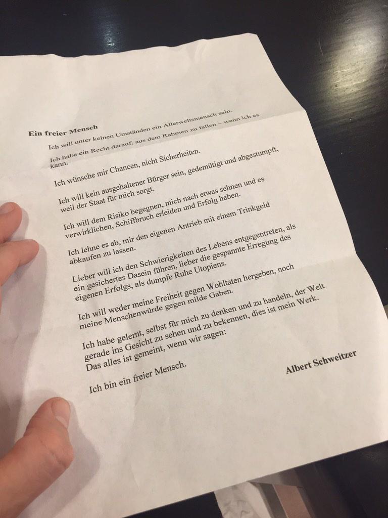c_lindner's tweet photo. Das hat mir in HH gerade ein Besucher meines Abendtermins gegeben. Immer noch aktuell... CL #freiedemokraten http://t.co/BWIjMXfvG2