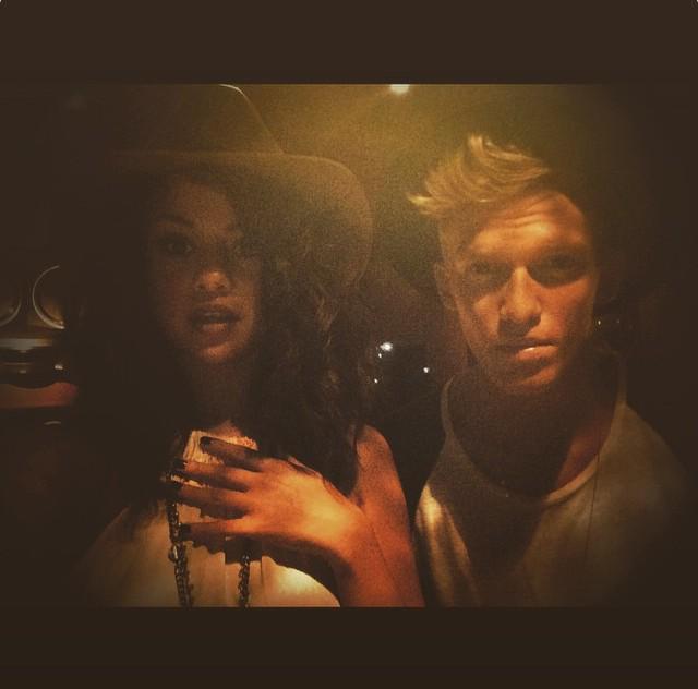 Selena wishing Cody Simpson a happy birthday  