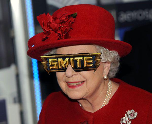 smitegameeu's tweet photo. Say hello to @Queen_UK, she asked me if she could stay at Paris for the #SWC finals.#EUqueen @HiRezBart @SmiteSpain http://t.co/p0k7UFaOXE