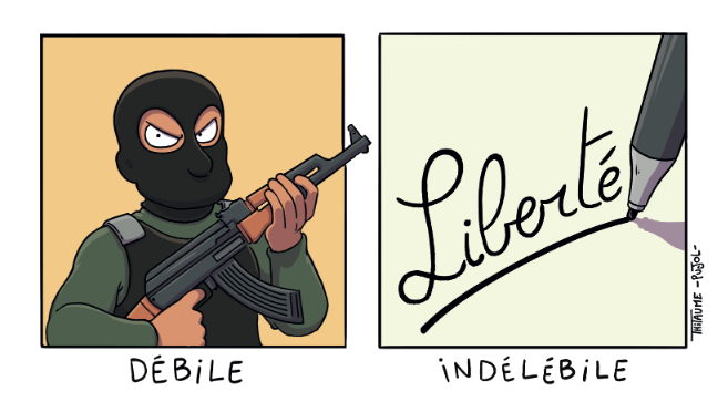 L_alalbumiMe's tweet photo. "@Romain_Pujol: Hommage de la part d'auteurs toulousains #SoireeJeSuisCharlie http://t.co/8HACCYWNx7"
#NousSommesCharlie