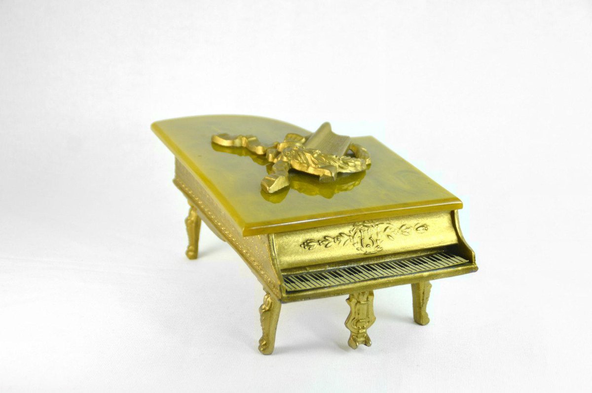 Vintage Cast Iron Piano Music Box by MinistryOfArtifacts (34.95 USD)
