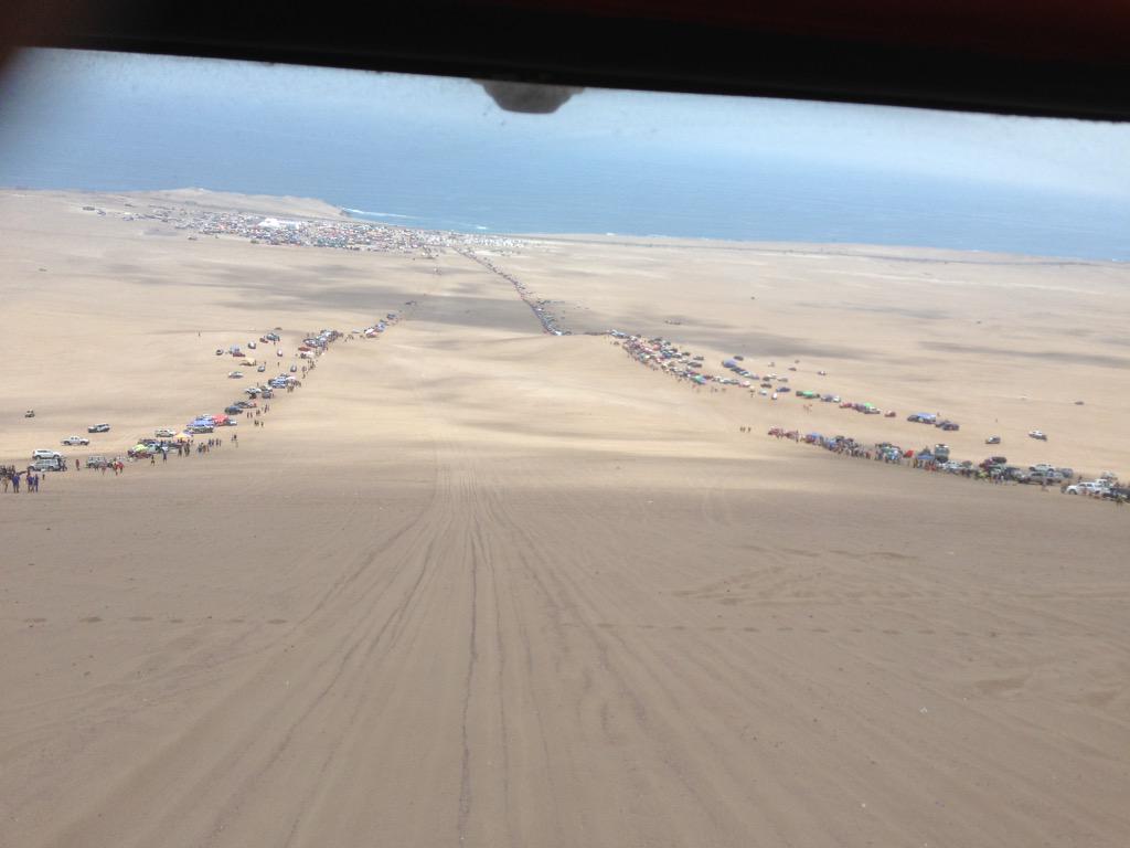robjabe's tweet photo. Aan de finish. Na alle ellenda van gisteren vandaag top. Als 16e finish... Met mooie afdaling als slot. #Dakar2015 http://t.co/f4QO2Tx4h5