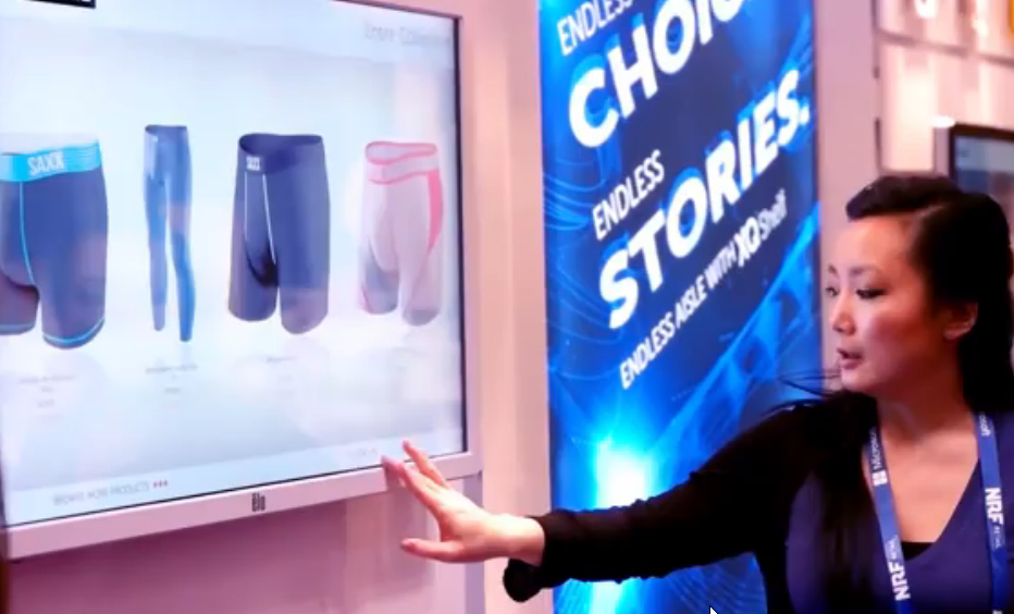 TaraLBartlett's tweet photo. Heard of #EndlessAisle? See it in action! Watch the video & visit us #Booth1863: http://t.co/UZmgAY57qA #NRF15 http://t.co/XUjKS8Zg0B