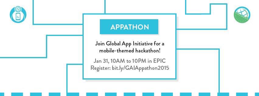 GlobalAppsBU's tweet photo. Don't forget to purchase your #GAIAppathon2015 (mobile #hackathon) tickets! @BUCollegeofENG http://t.co/6QbWnaBgjC http://t.co/c0HVUhlPY1