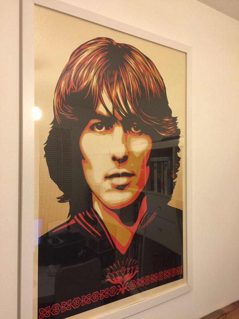 MadMaxCherry's tweet photo. New poster for the office. @GeorgeHarrison http://t.co/59eDhV6dx5