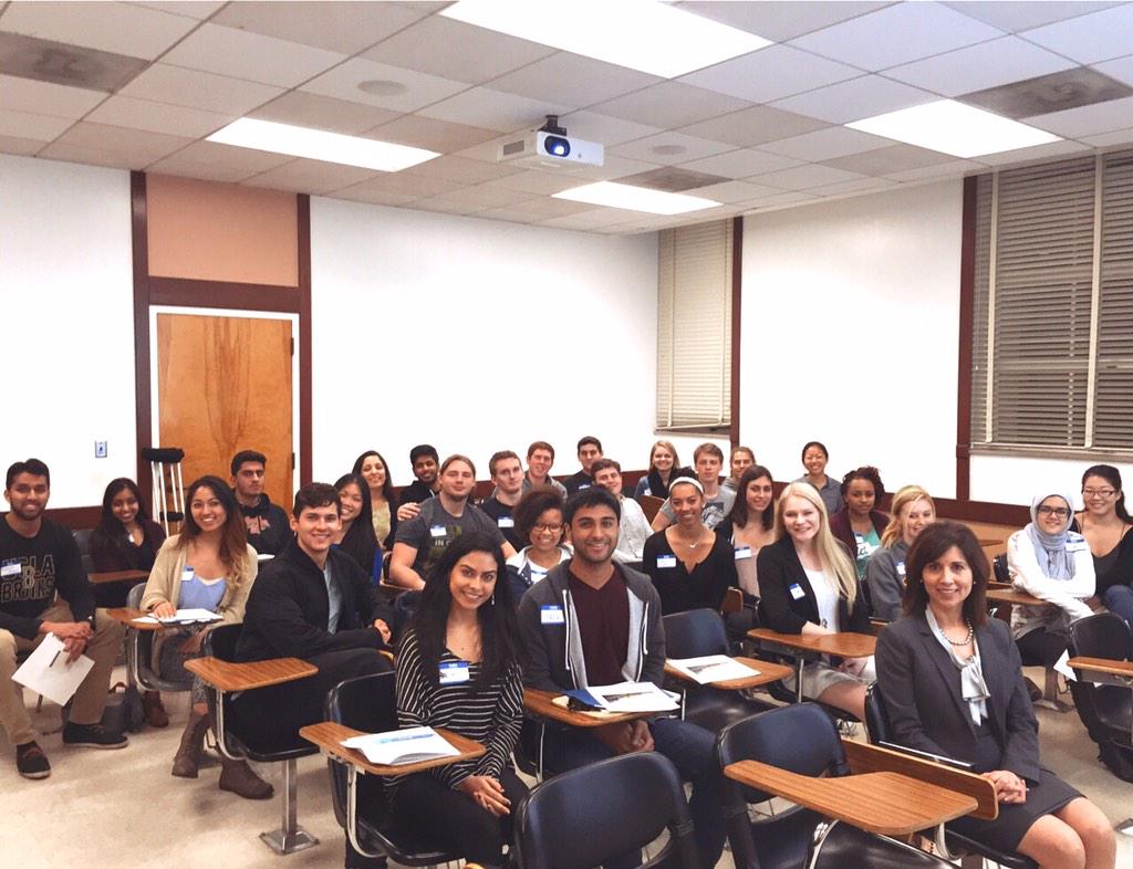 UCLAhearts's tweet photo. Check out our staff at a business etiquette workshop led by Theresa Thomas! Learn more at http://t.co/MHIo0W8MLC. http://t.co/FckI74dfk9