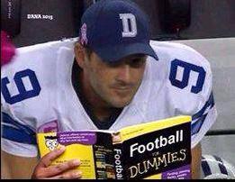 aggiebliss1's tweet image. Tony Romo trying to learn the rules of the game. #CompletingTheProcess