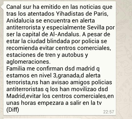Otra más de los #TontosDelBulo creando miedo sin fundamento... Atiende  sólo a fuentes oficiales y haz vida normal