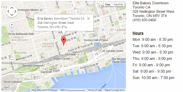 TOEliteBakery's tweet photo. Our new location Downtown , Toronto. Come on out and visit us tomorrow! http://t.co/hNTgstMgxT