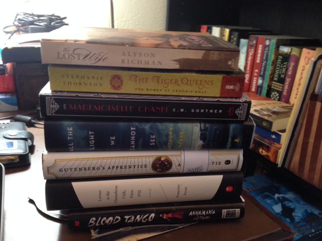 CWGortner's tweet image. Just a portion of what awaits me in 2015 #stacksofbooks