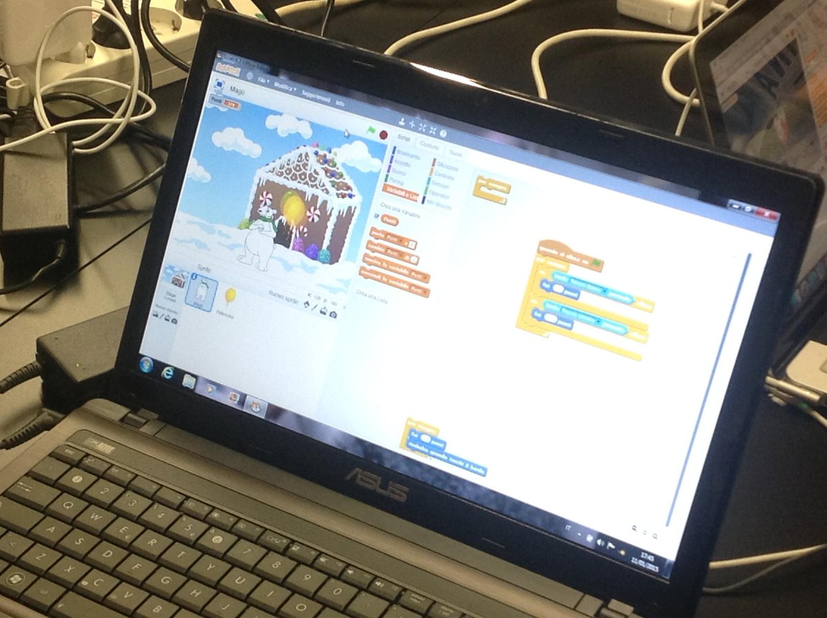 kikabrocato's tweet image. #coderdojofvg scenari dei piccoli programmatori creativi