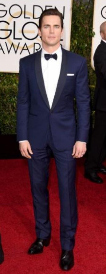 Matt Bomer: El color azul en tuxedos es una gran propuesta para una noche de gala como los #GoldenGlobes