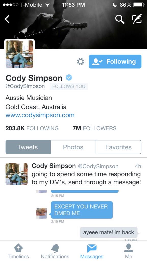 Happy 18th birthday to the bestest Aussie Cody Simpson  I love you so much and hope you have a splendid day   