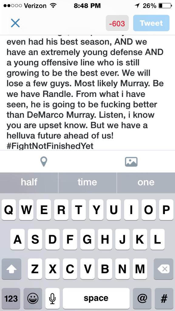 CowboysFans88's tweet photo. PLEASE READ AND RESPOND. PART 2 http://t.co/9t7vr58pQE