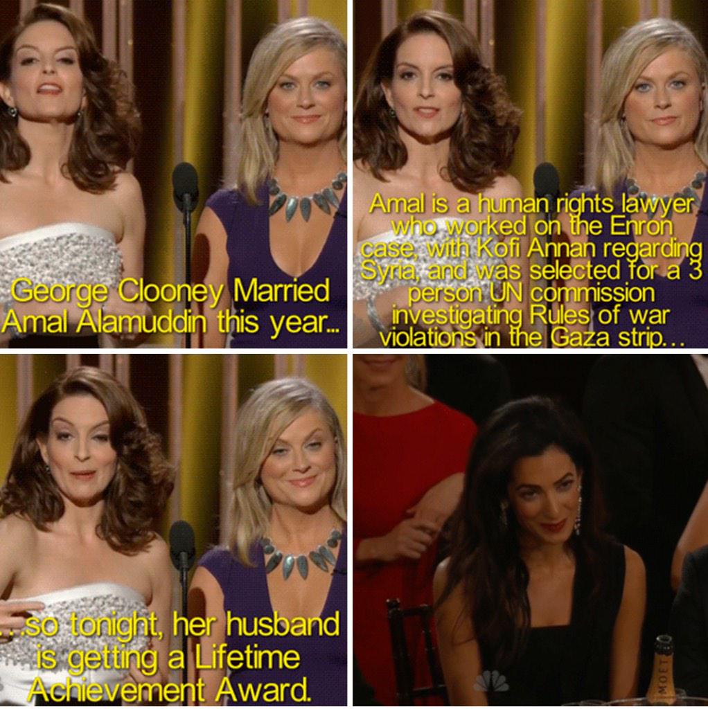 stephanieprager's tweet photo. The best part of their monologue. Tina and Amy never disappoint. Cc: @smrtgrls http://t.co/TnuuHnngVQ