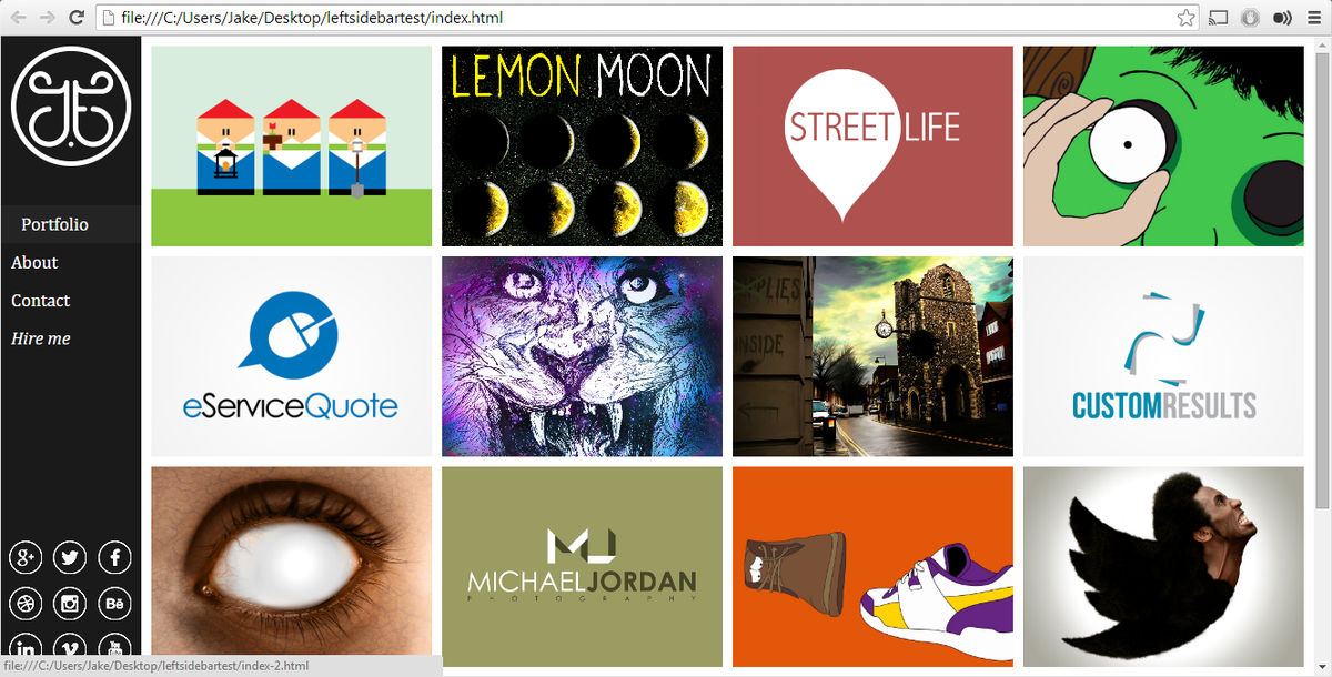JakeElliottUK's tweet photo. @HeyJardson Graduating soon &amp; working on my web presence; Here's a screenshot of my portfolio. http://t.co/TB6BltPNjp http://t.co/d3KoriacDY