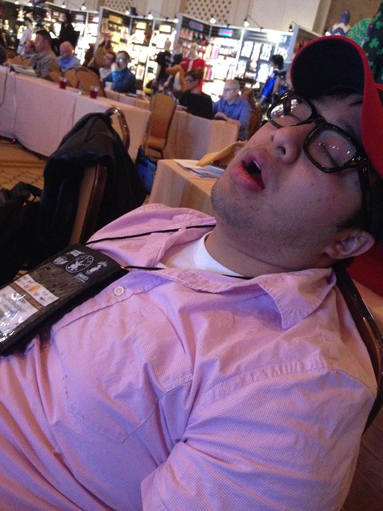 Daniel_Trinh015's tweet photo. Workin hard in #vegas with the @HalloweenMerch crew :) http://t.co/qSJoNjcfjN