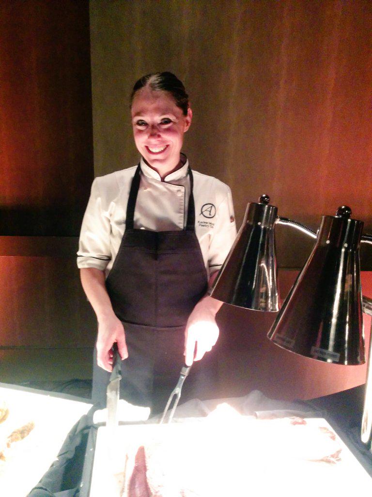 Dan Clapson (@dansgoodside) on Twitter photo The lovely <a href="/MoulinKarine/">Karine Moulin</a> carving up a storm at the <a href="/HotelArtsYYC/">Hotel Arts</a> staff party. What a smile! #yycgatsby The lovely <a href="/MoulinKarine/">Karine Moulin</a> carving up a storm at the <a href="/HotelArtsYYC/">Hotel Arts</a> staff party. What a smile! #yycgatsby