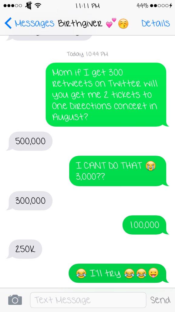 castawaycait's tweet photo. MY MOM SAID IF I GET 250K RETWEETS SHE WILL GET ME TICKETS TO THE #OTRATour IN AUGUST PLEASE HELP  US @awecalumhood http://t.co/6byW3GCG7U