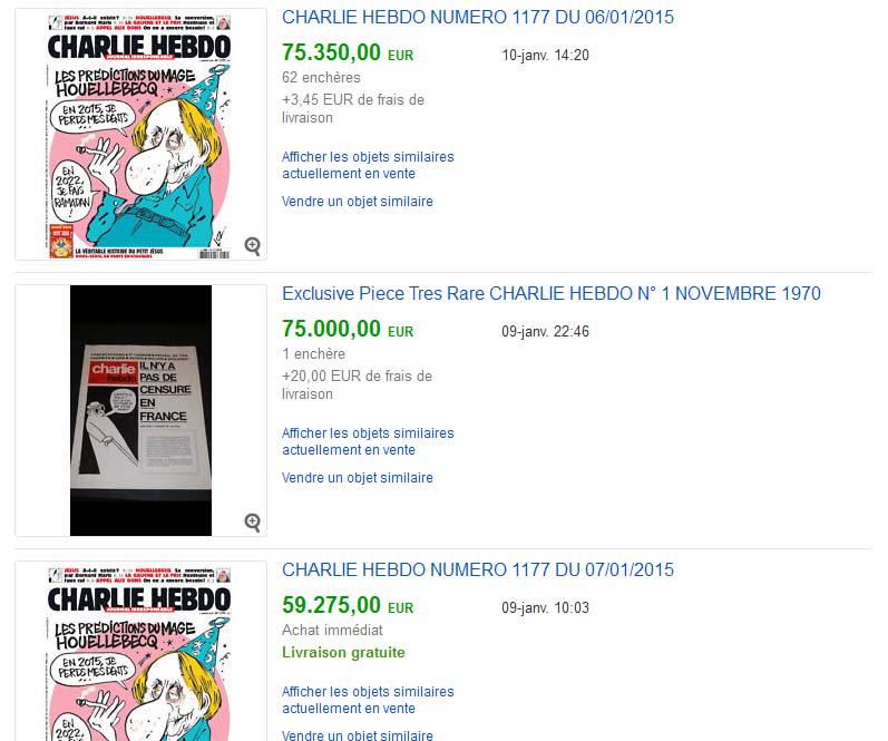 à qui 'prophète' le crime ? commerce de la mort de #CharlieHebdo : combien de vautours encore ?!?!? QUELLE HONTE !!!
