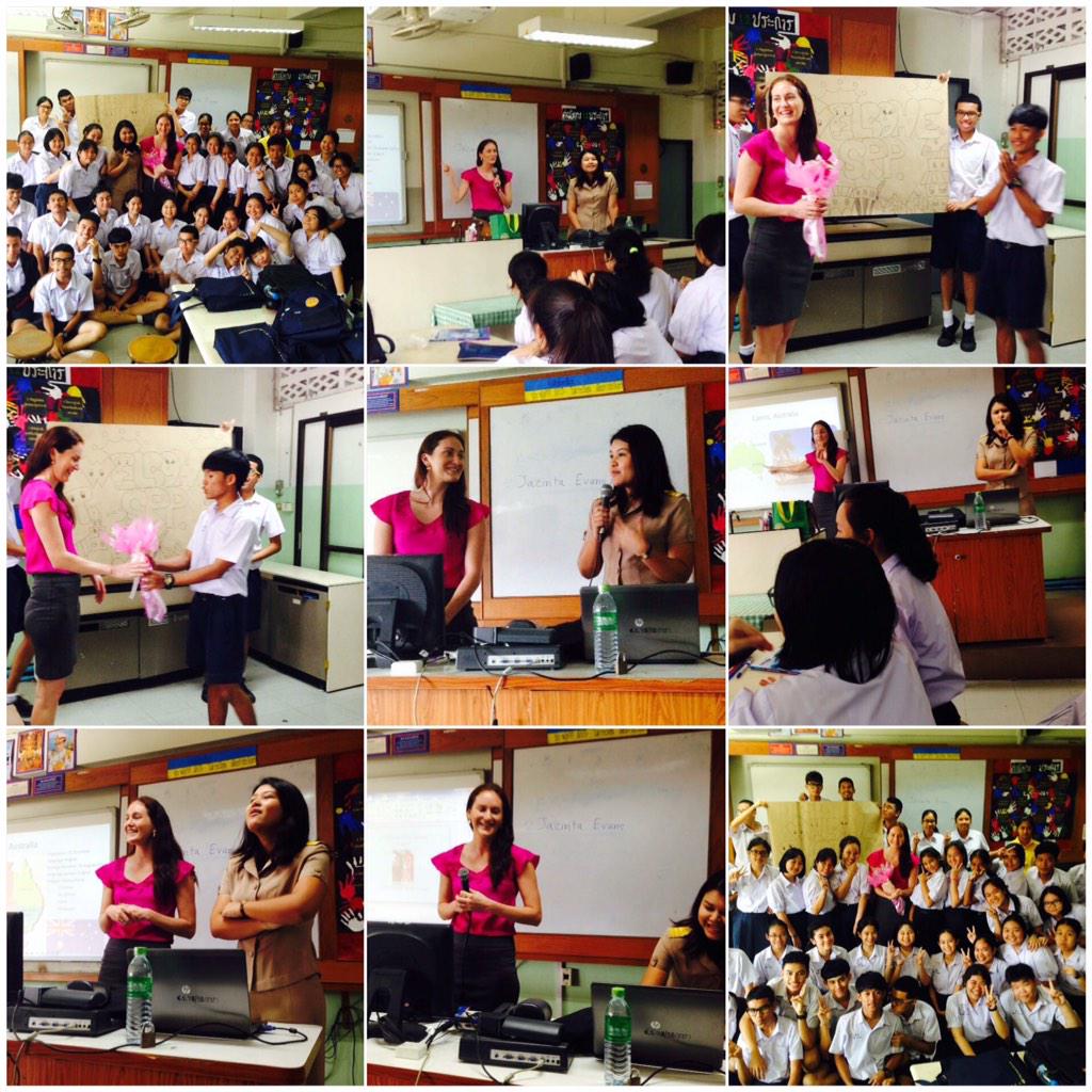 jacintaevans369's tweet photo. Presenting@OrhSalinla's class with infor about Australia. The students were lovely @AsiaEducation #bridgeproject http://t.co/l5NxaRjc8v