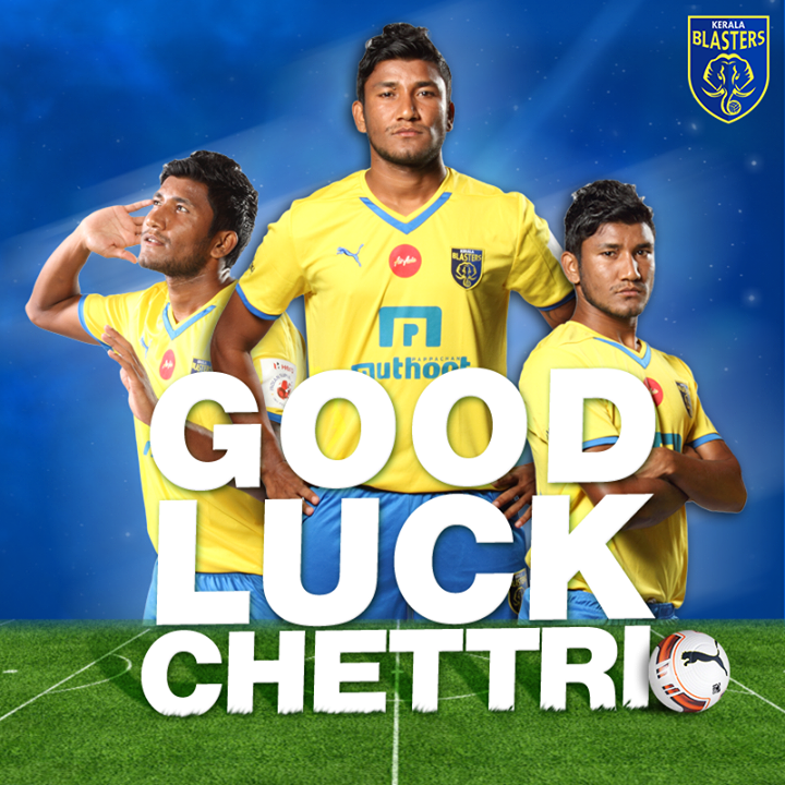 KeralaBlasters's tweet photo. Our #5, @nirmalchettri03 , has joined Dempo Sports Club, on loan.
Join us in wishing him, all the best! #GoBlaster http://t.co/Rs2AY0qbrc