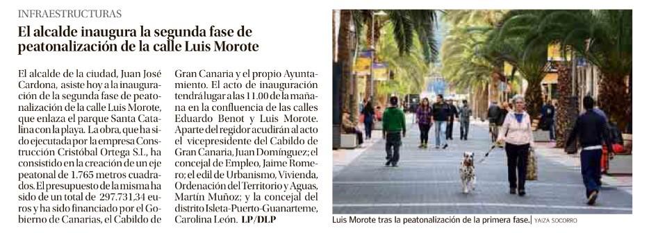 jaimeromeroc's tweet photo. El @AlcaldeCardona inaugura hoy la II Fase de Luis Morote. #LPAreActiva @AyuntamientoLPA http://t.co/NTSAk4iXzP