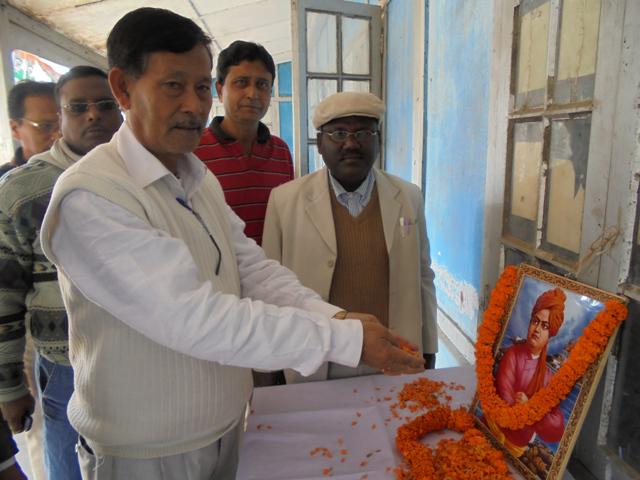 DhubriDCC's tweet photo. On The Auspicious Occasion Of 152nd Birth Anniversary Of Swami 
Vivekananda At Rajiv Bhawan D.C.C Dhubri On-12-1-2015 http://t.co/sv7XYf4aWD