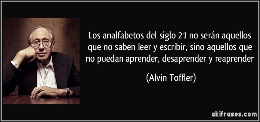 SemTICEEUCV's tweet photo. "Los analfabetos del siglo XXI no serán aquellos que no saben leer y escribir..." Alvin Toffler http://t.co/E87LSVNs8k
