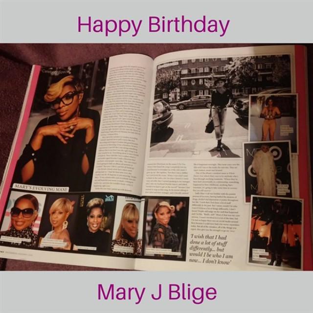 Happy Birthday Mary J Blige! In the music business years & still strong & beautiful! 
I love how she s changed he... 