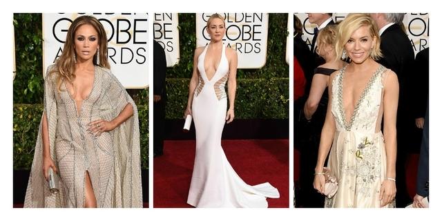 Missguided's tweet photo. White, nudes 'n' glitz. The #GoldenGlobes gals killed it! http://t.co/ndMD78lrRx