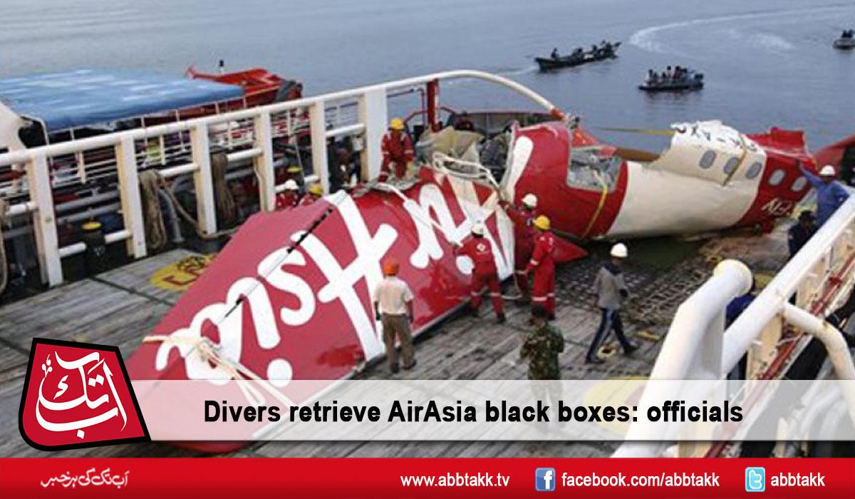 AbbTakk's tweet photo. Divers retrieve #AirAsia black boxes: officials
#blackboxe
http://t.co/F05mxDTTFZ http://t.co/j9mIleobCs