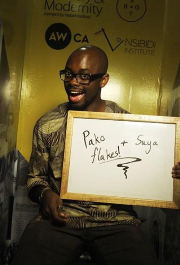 NsibidiInst's tweet photo. Pako flakes & suya #BestThingAboutGrowingUpInNigeria #memorybooth @WhitespaceLagos http://t.co/RKyAiZwESY
