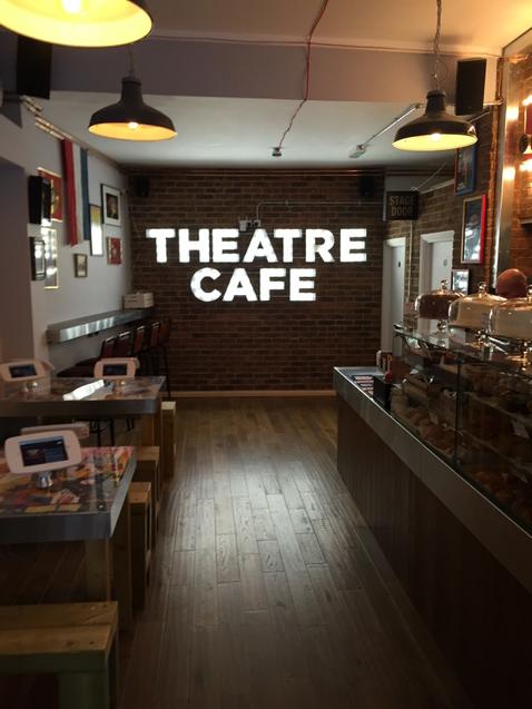 W1llYoung's tweet photo. “@thetheatrecafe: We are open! http://t.co/icCjhiDk2V” we've gone and done it - so proud of @TheatreBiz - come check us out :)