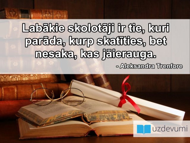 Uzdevumi's tweet image. Būt par labu skolotāju nudien nav viegli.