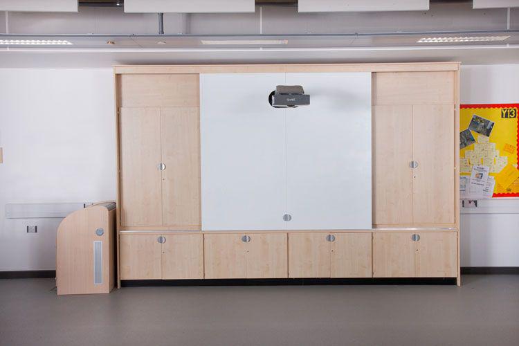 BritishThornton's tweet image. Maximise your storage space with one of our bespoke teaching walls  #classroomdesign #teachingwall #schoolfurniture