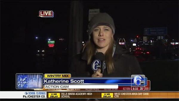 Katherine Scott Reports Icy Conditions Bensalem Abc Action News On 6abc Scoopnest