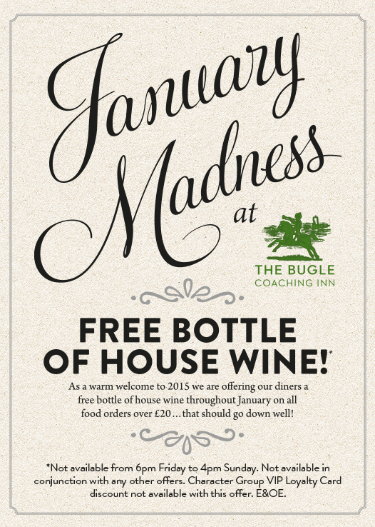 Good morning all – here's another great deal to start off the New Year here <a href="/Bugle_Yarmouth/">The Bugle, Yarmouth</a>