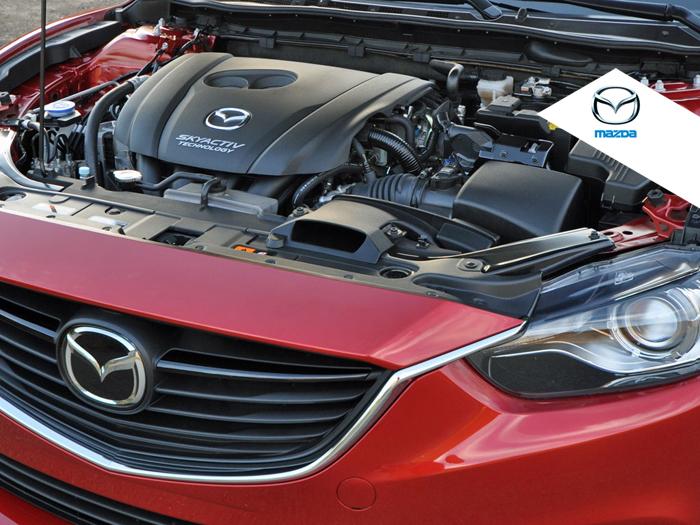 Performa responsif dgn efisiensiensi BBM, semua terintegrasi di mesin All New Mazda6 yg didukung #SKYACTIV Technology