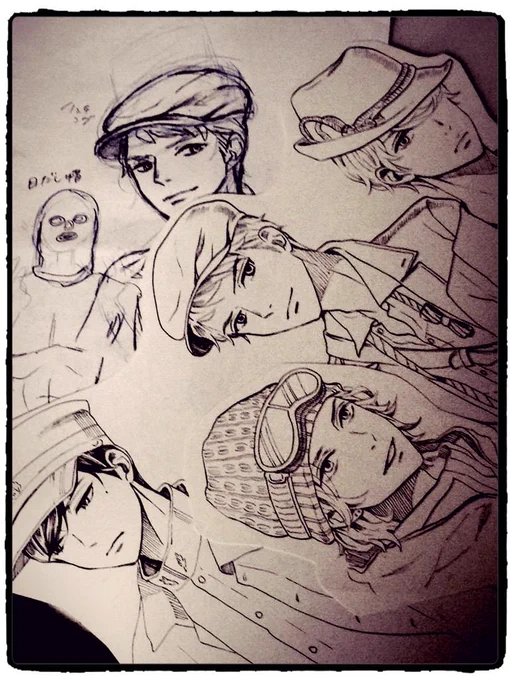以前帽子ガールズ描いたので、帽子ボーイズ描くぞ〜!…と描きかけてやめたやつ。やる事やったら色つけたいです。個人的に男子は普通のキャップ萌えです。ニット帽を「それ、かぶる意味ある?」って感じのチョーン乗せは何かイラつきます。 